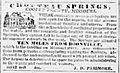 1855 Ad for Chouteau Springs Boonville Weekly Observer July7 v16n16p1