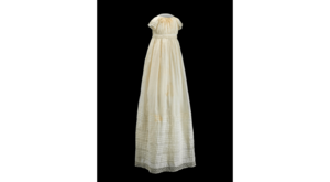 1866 Christening dress designed by Elizabeth Keckley, worn by Alberta Elizabeth Lewis-Savoy