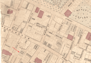 1869 Theatre Comique Nanitz map Boston detail BPL10490