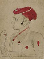 A drawing of Sulaiman Shikoh