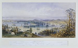 Amadeo Preziosi - The Allied Fleets anchored in the Bosphorus - GAC 1807