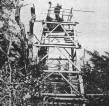 Balsam Lake Mountain fire tower 1905
