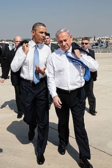 Barack Obama and Benyamin Netanyahu