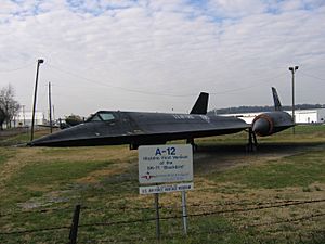 Blackbird, Southern Museum of Flight, Birmingham, A-12 Historic First Version of the SR 71 Blackbird - panoramio