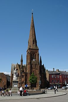 Burns Statue and Greyfriars, Dumfries