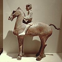 CMOC Treasures of Ancient China exhibit - painted figure of a cavalryman