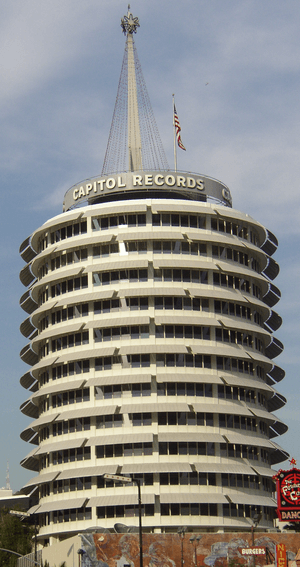 Capitol Records Building in Hollywood