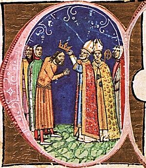Coronation of Coloman (Chronicon Pictum 101)
