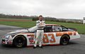 Dale Earnhardt Jr with Nationwide Series No 83 car
