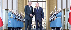 Donald Tusk and Recep Tayyip Erdoğan in Ankara (2025)