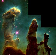 Eagle nebula pillars