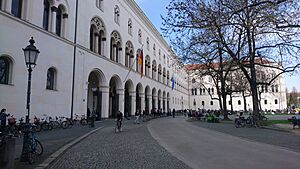 Entrance to LMU Munich main building