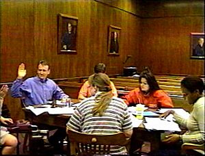 Expert witness deposition in mock trial