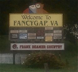 Fancy Gap welcome sign