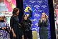 First Lady Michelle Obama and Deputy Secretary Higginbottom With 2014 IWOC Awardee Ruslana Lyzhychko of Ukraine (12935913344)
