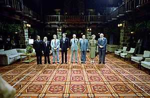 G-7 Economic Summit Leaders at the Chateau Montebello