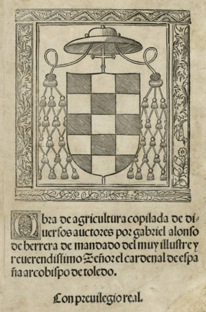 Gabriel Alonso de Herrera (1513) Obra de agricultura