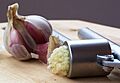 Garlic Press and Garlic