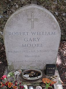 Gary Moore's gravestone