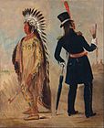 George Catlin - Wi-jún-jon, Pigeon's Egg Head (The Light) Going To and Returning From Washington - Google Art Project