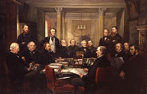 Gladstone's Cabinet of 1868 by Lowes Cato Dickinson
