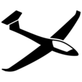 Gliding pictogram