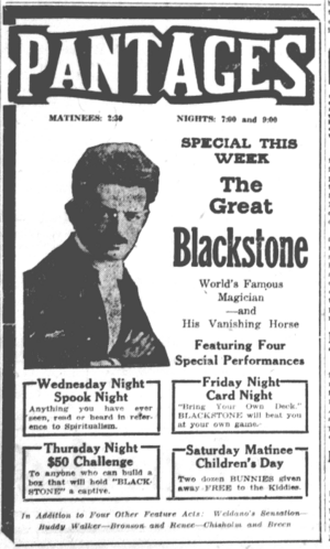 Great Blackstone at the Pantages