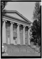Historic American Buildings Survey, E.P. MacFarland, Photographer May 10, 1934, DETAIL OF PORTICO (FROM SOUTHWEST). - Old Leake and Watts Orphanage, Amsterdam Avenue and 110th HABS NY,31-NEYO,22-2