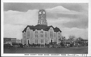 Hood County Court House, Grandbury, Texas, postcard (10000600)