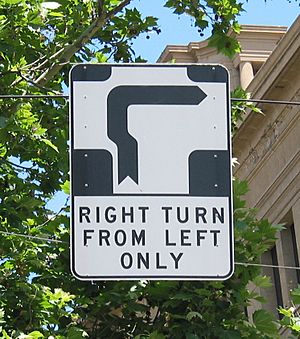 Hook Turn Sign Melbourne
