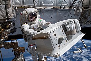 ISS-61 EVA-6 (b) Luca Parmitano carries the new thermal pump system