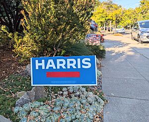 Improvised Harris yard sign