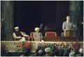 Indian Prime Minister Morarji Desai listens to Jimmy Carter as he addresses the Indian Parliament House. - NARA - 177385