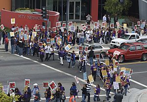 Janitor strike santa monica