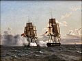 Kamp mellem den engelske fregat Shannon og den amerikanske fregat Chesapeak