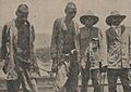 Lumbia (on left) following his arrest in 1926