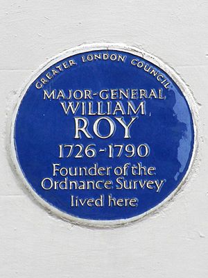 Major-general-william-roy blue plaque