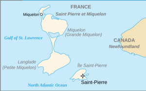 Map Saint Pierre et Miquelon