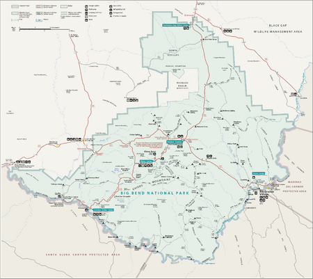 Map of Big Bend National Park