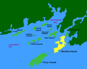 Map of Islands, Sherkin, West Cork