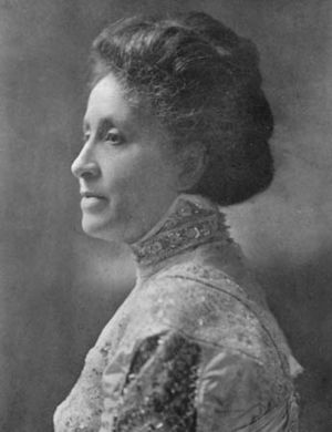 Mary Church Terrell, half-length portrait, facing left