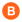 The letter B on an orange circle