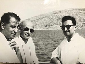Nurettin Ardıçoğlu, Sabahattin Ardıçoğlu ve Bülent Ecevit- Sivrice Gölü Elazığ