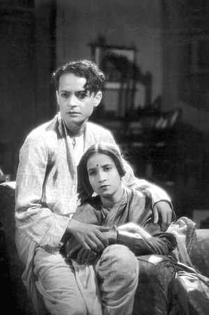 P.C. Barua and Jamuna - Bengali version of Devdas (1935).jpg