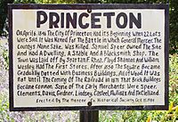 Princeton Missouri sign