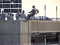 ROTC rappelling practice