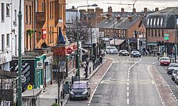 Ranelagh Main Street in winter