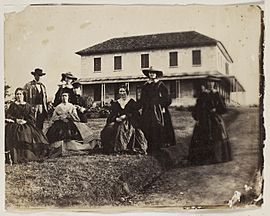 Rouse family and others, Rouse Hill House, 1859 - photographer Major Thomas Wingate (7778465508).jpg