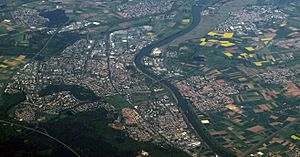 Aerial view of Rüsselsheim