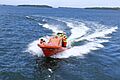 STCW-course at Alandica Shipping Academy, Fast Rescue Boat